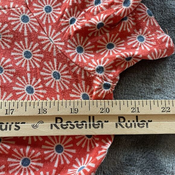 Torrid Skater Dress Womens 1X Orange Floral Super Soft Knit Flutter Short Sleeve - Picture 8 of 9